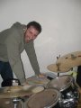 Jens an den Drums